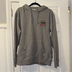 Vans Heather Gray Emblem Logo Hoodie - M